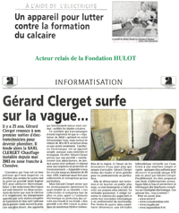 article Clerget surfe sur la vague