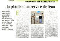 article plombier au service de l'eau